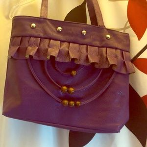 Chuns Fashion full size purple designer purse